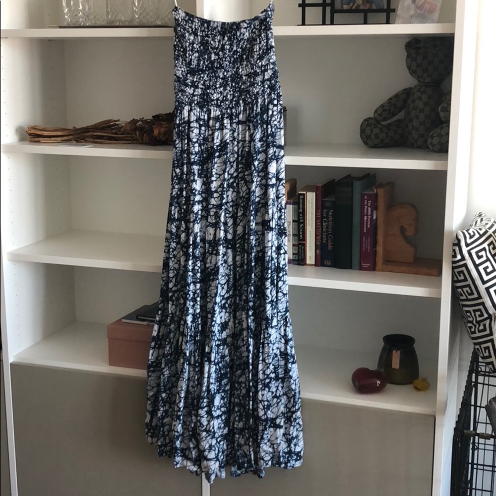 Michael Kors Blue tie dye Maxi dress